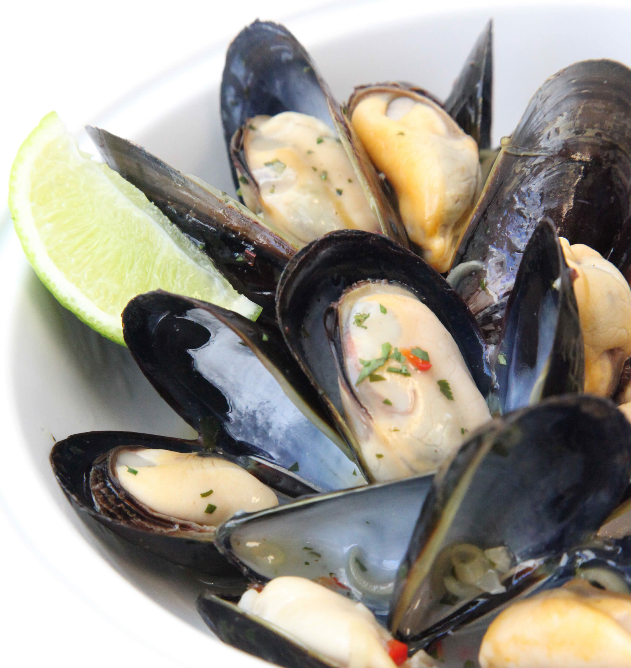 Roasted Mussels with Curried Butter Sauce - PEI Mussels - Mussel Recipes